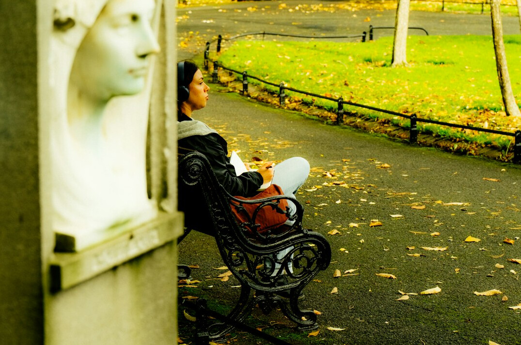person reflecting on life path